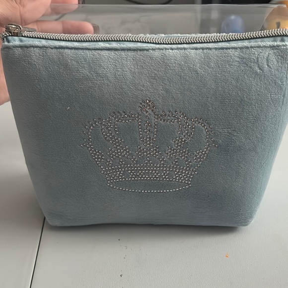 Juicy Couture Handbags - Juicy Couture Blue Quilted Cosmetic Bag